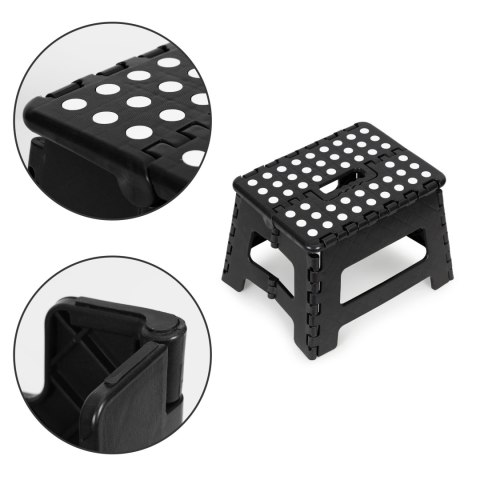 ModernHome Stołek składany 1 stopniowy taboret z tworzywa 22 cm ModernHome Stołek składany 1 stopniowy taboret z tworzywa 22 cm
