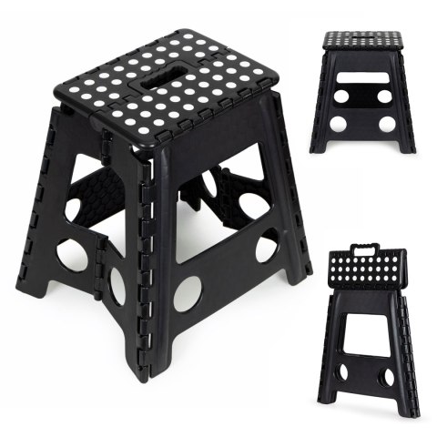ModernHome Stołek składany 1 stopniowy taboret z tworzywa 39 cm ModernHome Stołek składany 1 stopniowy taboret z tworzywa 39 cm