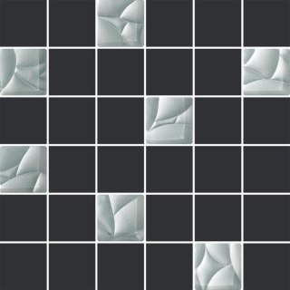 Paradyż ESTEN SILVER/GRAFIT MOZAIKA CIETA K.4,8X4,8 29,8X29,8 (30x30)