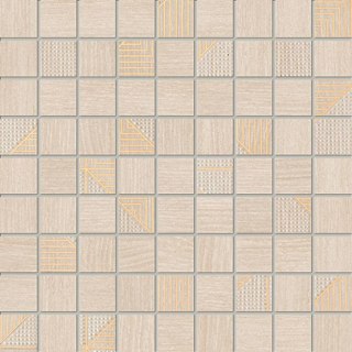 DOMINO (TUBĄDZIN) WOODBRILLE BEIGE MOZAIKA 30X30