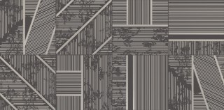DOMINO (TUBĄDZIN) DUO GRAPHITE B DEKOR 29,8X59,8 (30x60)