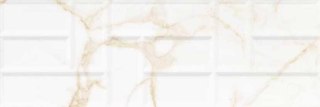 CERAMICA BIANCA ROYAL GOLD ART RETT. 25X75