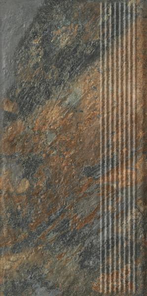 Paradyż ARDIS RUST STOPNICA PROSTA STRUKTURA MAT 30X60