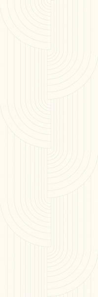 Paradyż PURIS WHITE SCIANA REKT. DEKOR B ULTRAMAT 29,8X89,8 (30x90)