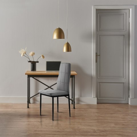 ModernHome Zestaw krzesła tapicerowane do jadalni i salonu 4szt szare ModernHome Zestaw krzesła tapicerowane do jadalni i salonu 4szt szare