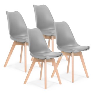 ModernHome Krzesło zestaw krzeseł do salonu jadalni z poduszką ModernHome