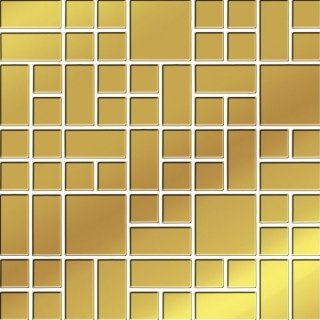 CERAMICA BIANCA GOLD GLASS MOSAIC 25x25
