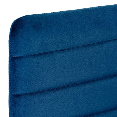MEBELKI24 Krzesła z wyprofilowanym oparciem- VELVET NIEBIESKI - 4 sztuki MEBELKI24 Krzesła z wyprofilowanym oparciem- VELVET NIEBIESKI - 4 sztuki