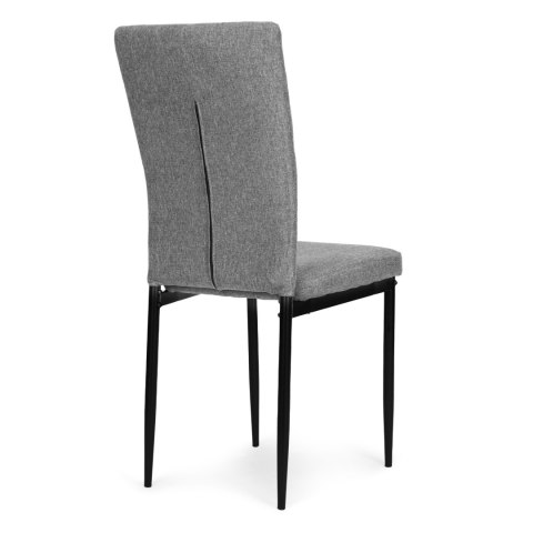 ModernHome Komplet krzeseł pikowanych krzesło do jadalni i salonu 4 sztuki szare ModernHome ModernHome Komplet krzeseł pikowanych krzesło do jadalni i salonu 4 sztuki szare ModernHome