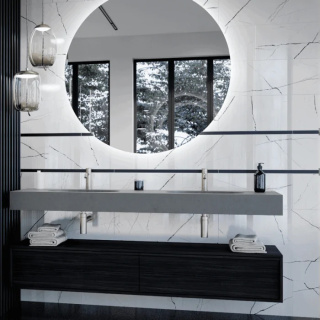 CERAMICA BIANCA PRESTIGE WHITE RETT. 25X75